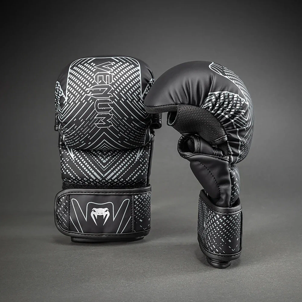 Перчатки MMA Venum Midnight Fury Sparring black/grey/silver