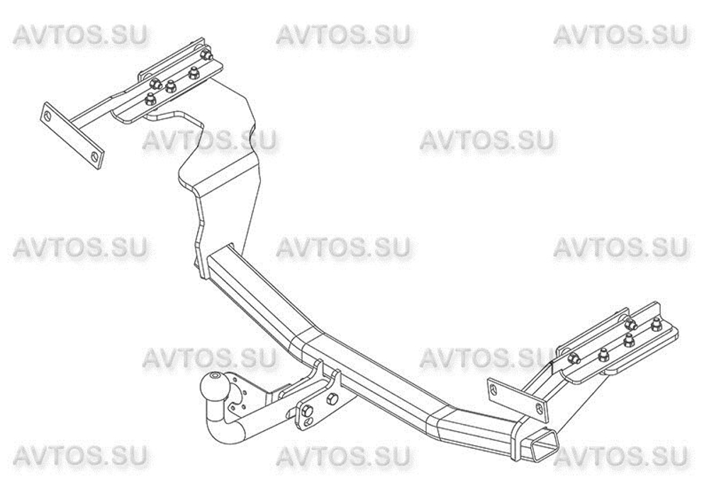 Фаркоп для Nissan X-Trail T31 (2007-2014) (без электрики) (паспорт и сертификат) AvtoS.NS29
