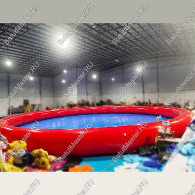 Круглый надувной бассейн "Полосатик" 18*18*1.2 метра