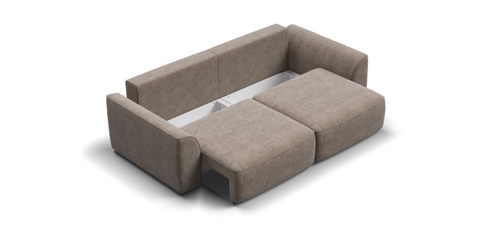 Диван прямой Кинг Велюр Роял тауп