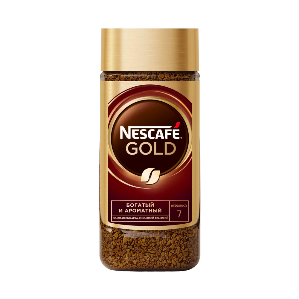Кофе растворимый Nescafe Gold, 95 г, стеклянная банка
