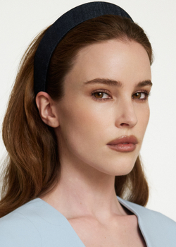 Кокошник XS из серой джинсы