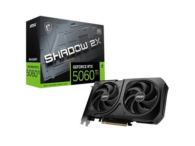Видеокарта MSI Nvidia GeForce RTX 5060 Ti SHADOW 2X [RTX 5060 Ti 8G SHADOW 2X OC PLUS]