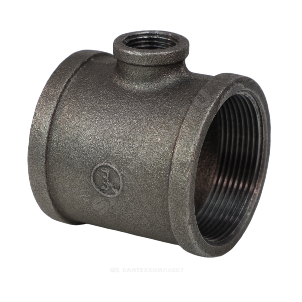 Тройник переходной чугун Ду 32х25 (1 1/4"х1") ВР/ВР Fittex PLUS