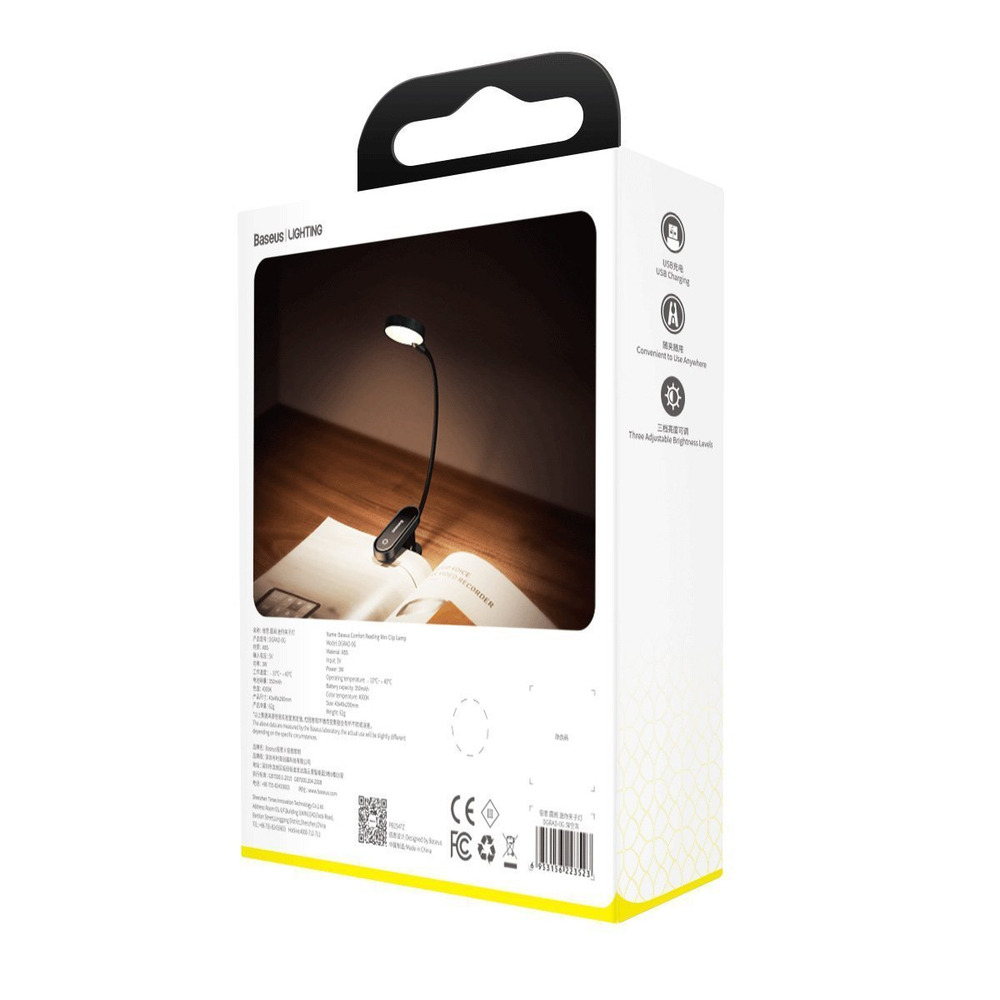 Настольная лампа Baseus Comfort Reading Mini Clip Lamp - Dark Gray