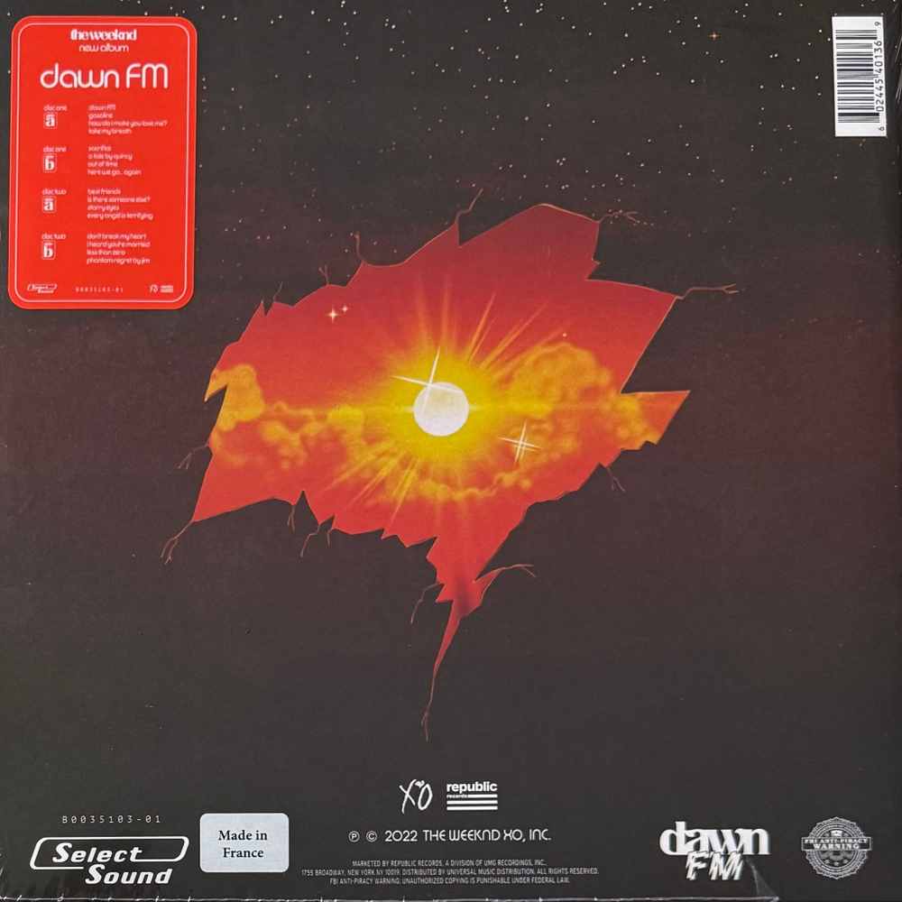 The Weeknd ‎– Dawn FM 2LP (Франция 2022г.) Silver