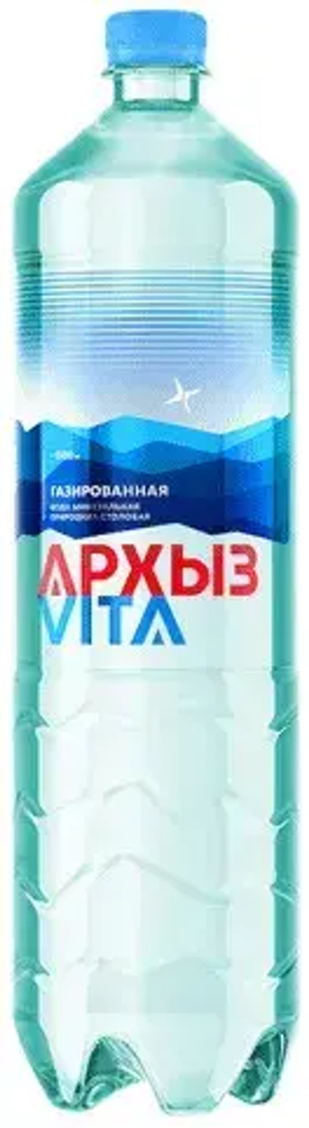 Вода Архыз Vita, минеральная, газированная, 1,5 л