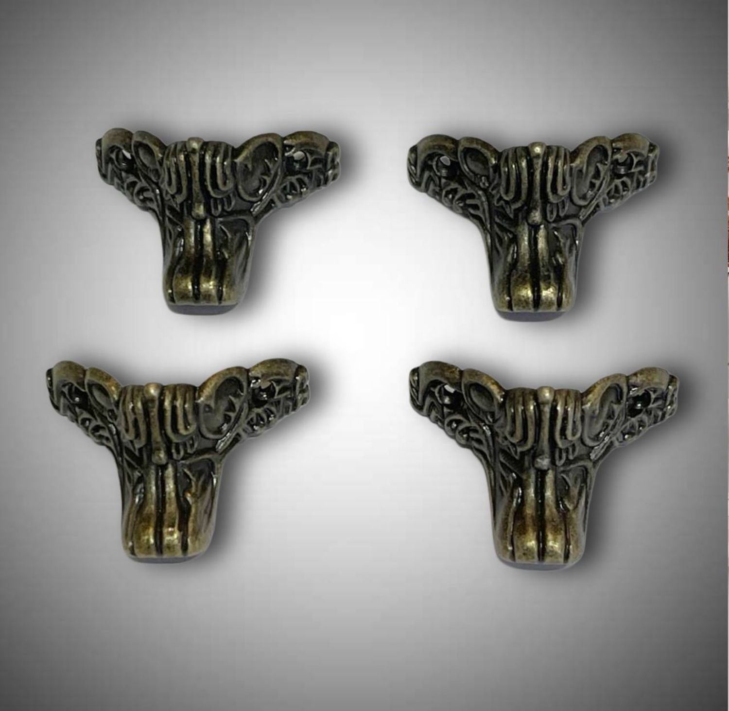 ножка для шкатулки C027бронза метал 30*40мм