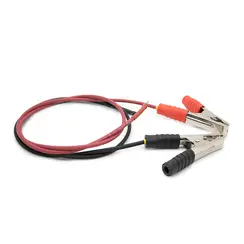 Силовой кабель для подключения контроллера заряда к АКБ Сечение 4 мм. Длина 1 метр Зажим крокодил