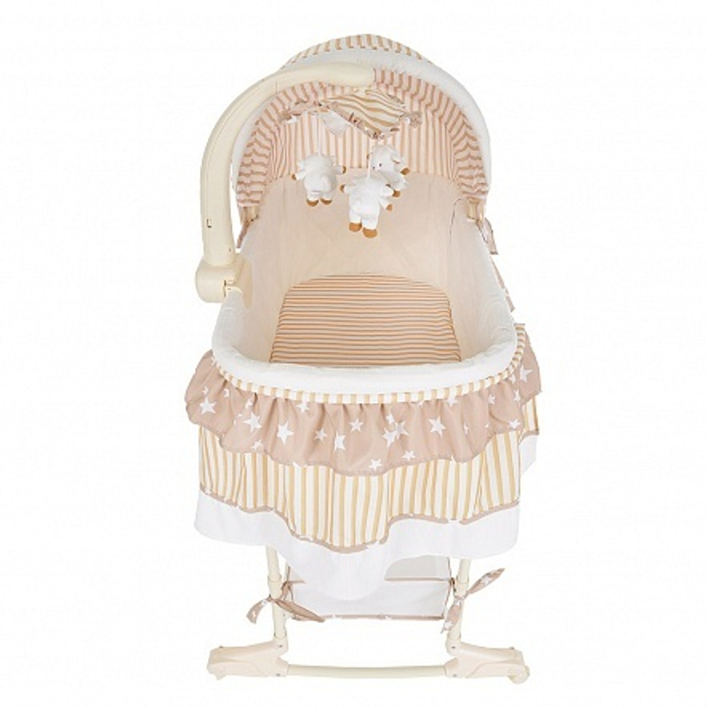 PITUSO Колыбель 3 в 1 Viana на колёсах Stars Beige/бежевый