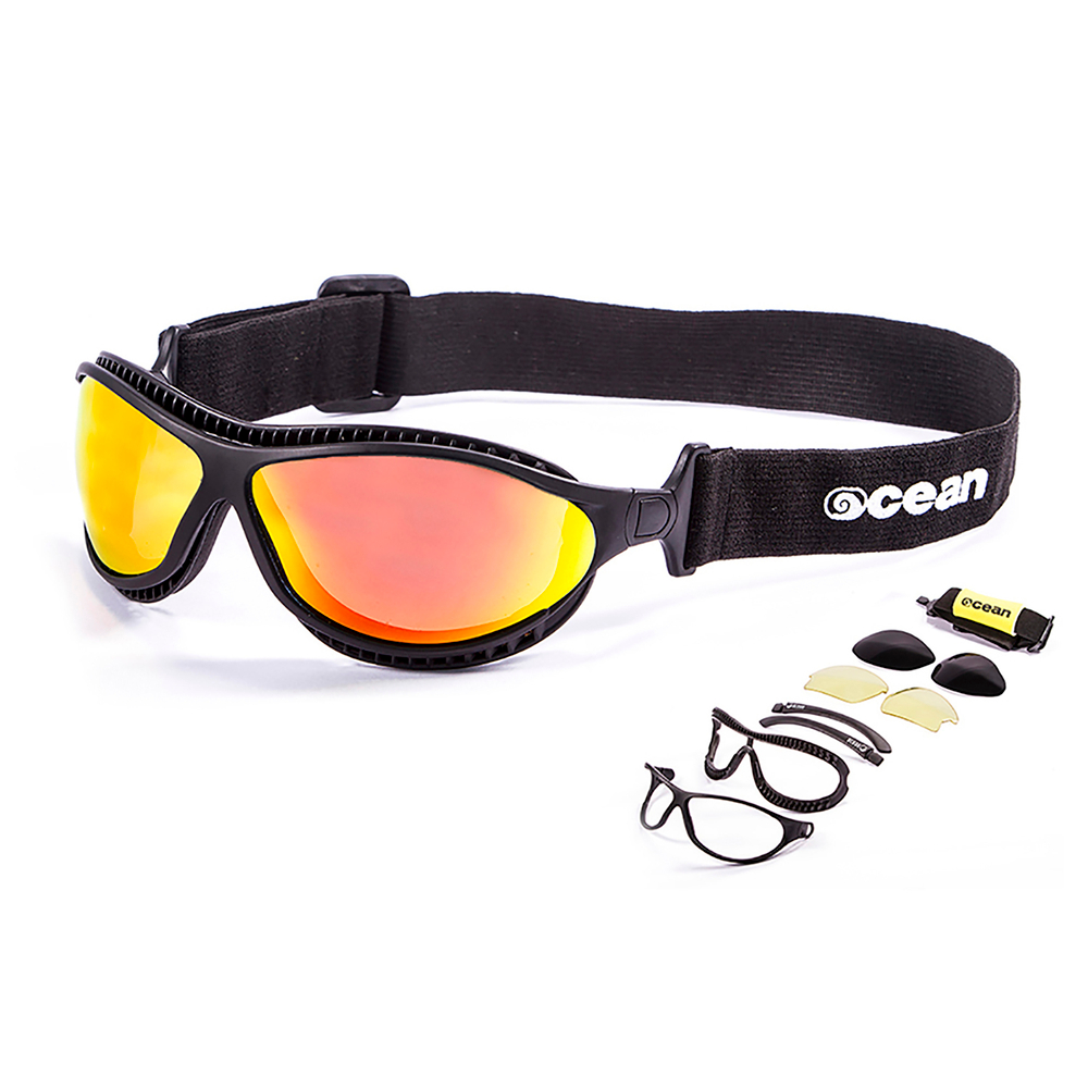 Спортивные очки OCEAN Tierra de fuego Matt Black / Revo Orange Polarized lenses