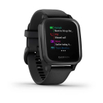 Смарт-часы Garmin Venu Sq  Music Edition черный с серым алюминиевым безелем , 010-02426-10