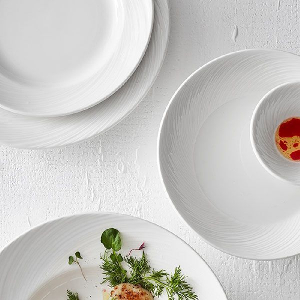 Тарелка «Спайро» мелкая;фарфор;D=320,H=25мм;белый (Цвет: белый)