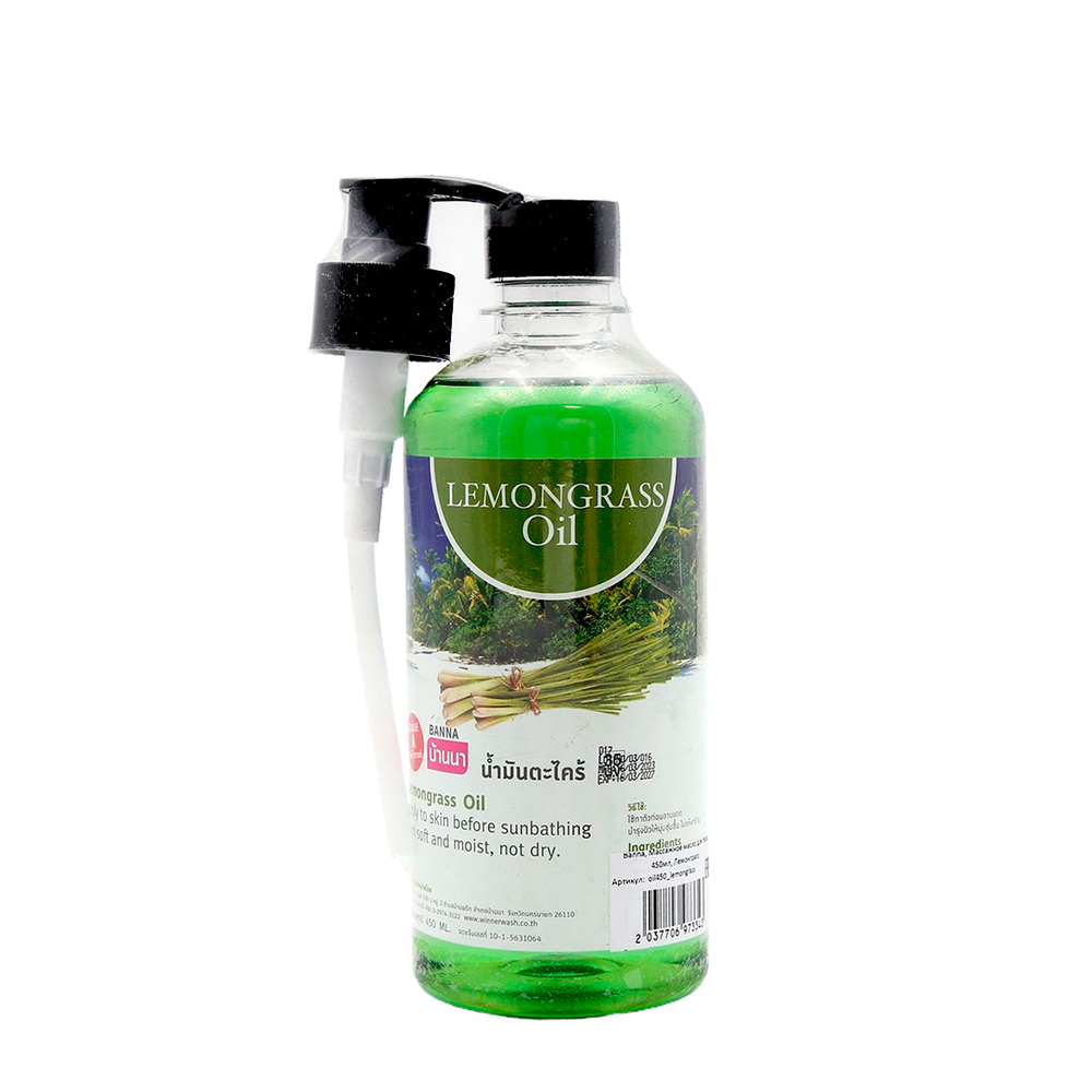 Масло массажное Banna Lemongrass Oil Лемонграсс 450 мл