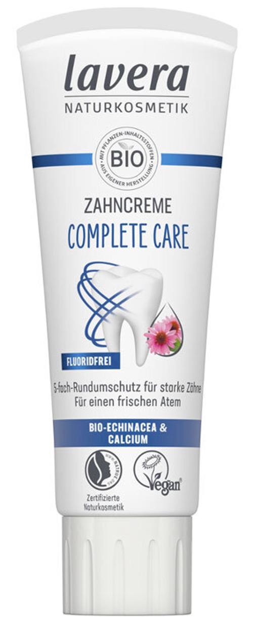 Зубная паста Lavera Complete Care без фтора, 75 мл