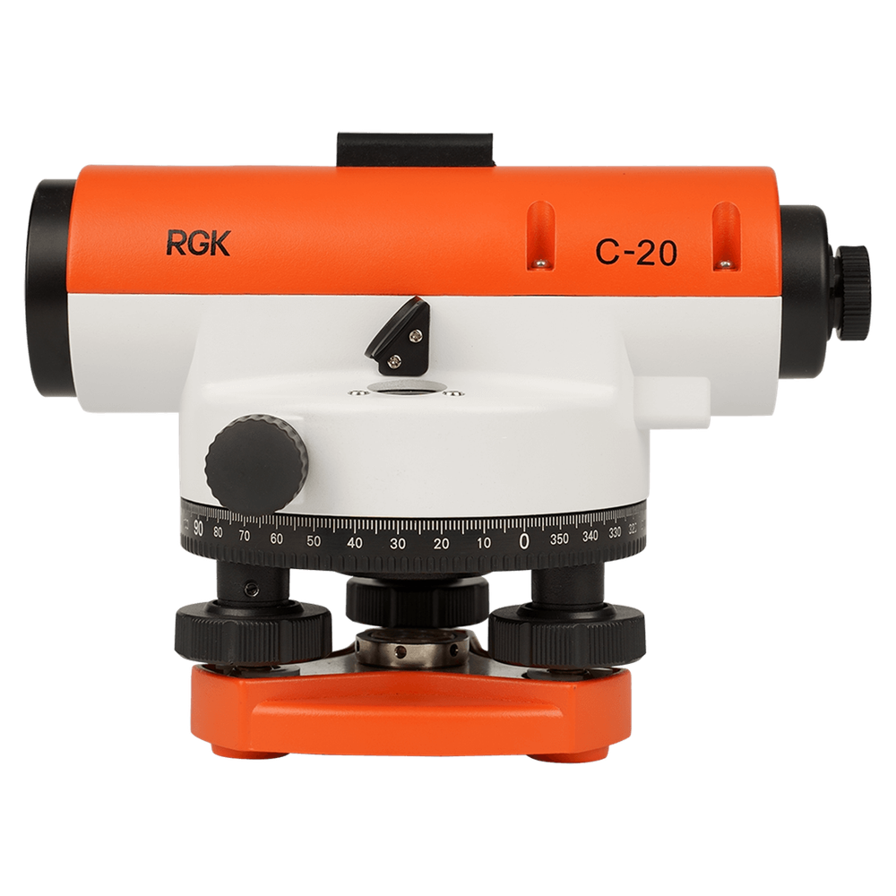 Комплект - оптический нивелир RGK C-20, рейка RGK TS-7 и штатив RGK S6-N C20S6TS7