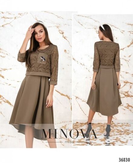 Платье 8619-мокко Minova Фото 1