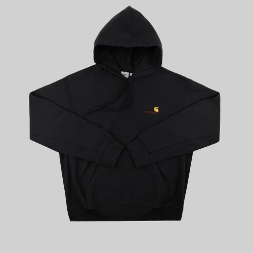 Толстовка мужская Carhartt WIP Hooded American Script артикул:I028279_black - купить в магазине Дайс
