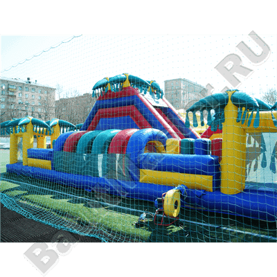 Надувная полоса препятствий "Супер - джунгли"