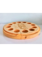 Подставка для яиц и кулича из дерева кедра (менажница)