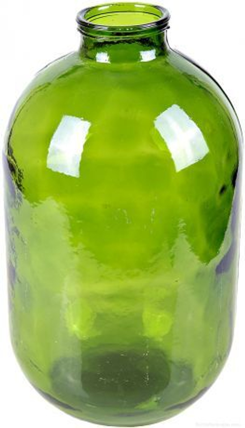 Банка с крышкой, зеленое стекло, 10 литров(d-82мм) СКО