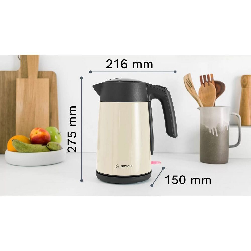 Чайник электрический BOSCH TWK7L467, бежевый