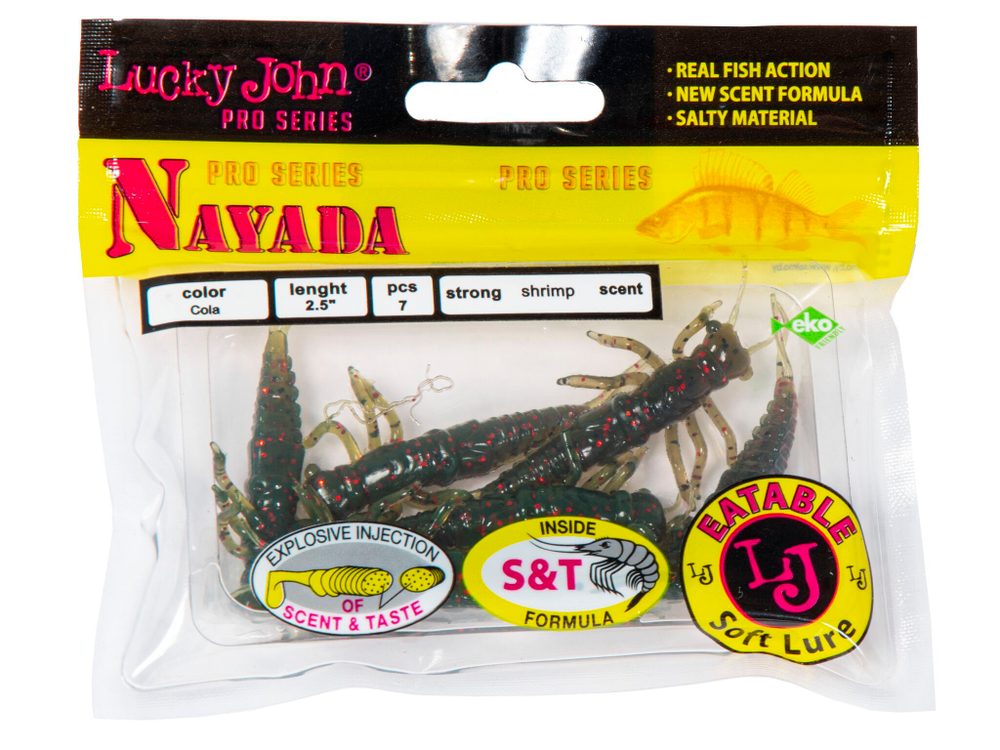 Твистеры съедоб. искусст.  LJ Pro Series NAYADA 3.0in (07.62)/PA16 7шт.