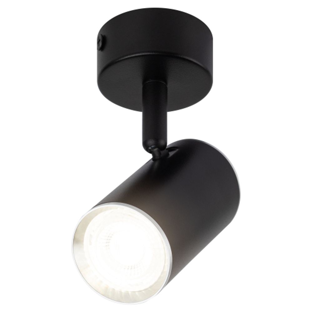Светильник настенно-потолочный спот ЭРА OL35 BK под лампу MR16 GU10 черный/хром