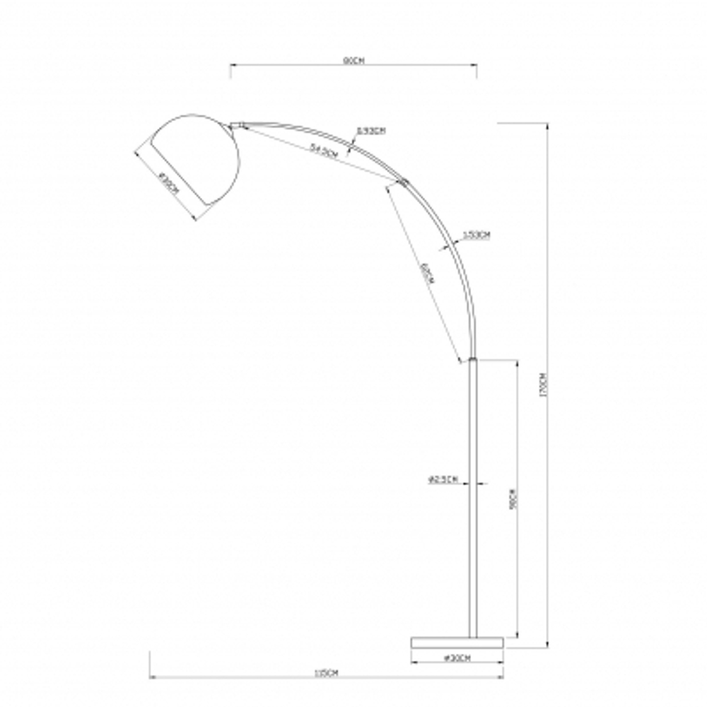 Торшер Arte Lamp PAOLO A5822PN-1PB