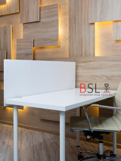 Экран на струбцинах № 05 (серые) белый "глухой"