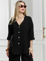 Блузка женская Асель-2 Виотекс ЧЁРНЫЙ