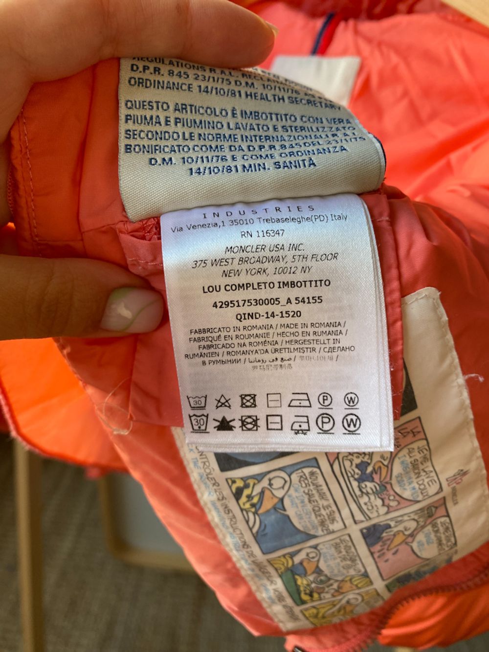 Пуховой комплект Moncler, 92