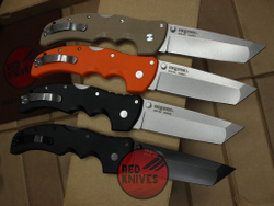 Нож Cold Steel Recon 1 TANTO G10 (V2025) - оранж рук., стоунвош клинок