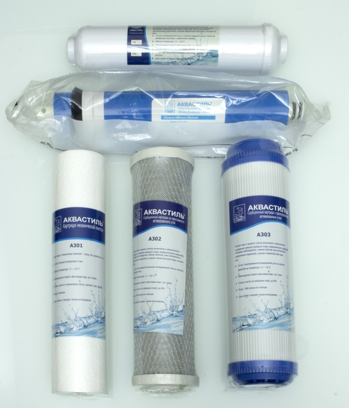 Набор карт. для фильтра 5-ой  АКВАСТИЛЬ  (10/1шт)