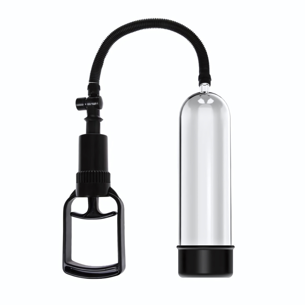 Вакуумная помпа со сменными уплотнительными насадками - 19 см. (Цвет: прозрачный)