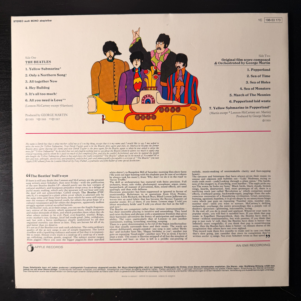The Beatles ‎– Yellow Submarine (Германия 1977г.)