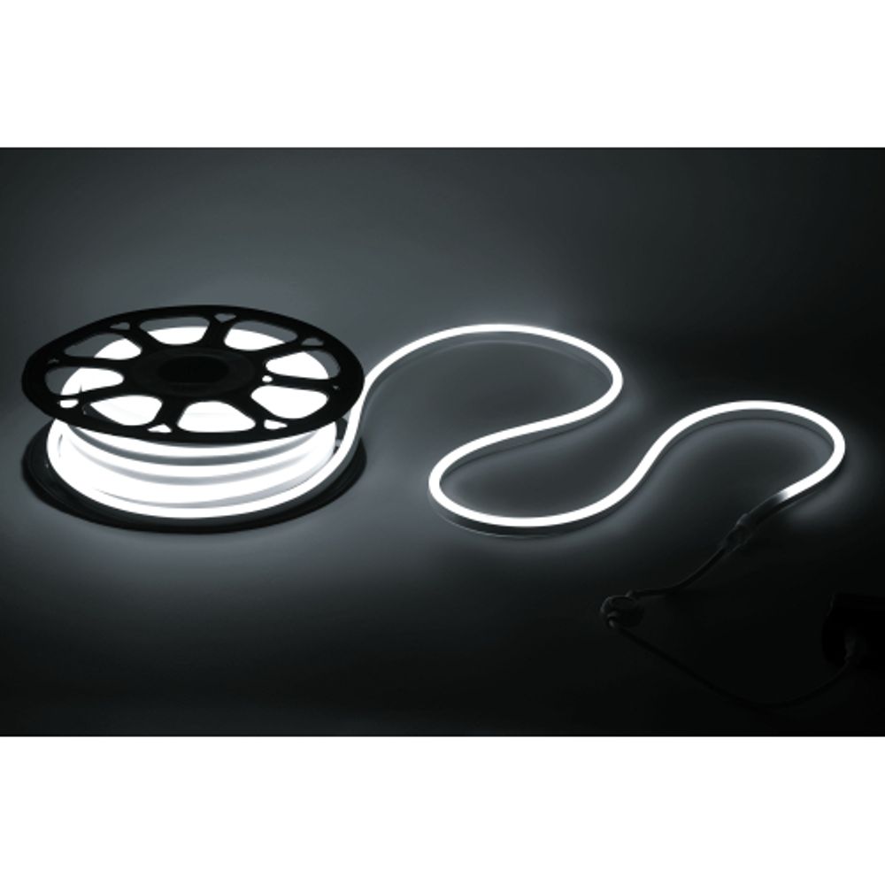 Светодиодная неоновая лента ЭРА N2835-120-IP67-220V-20m-6500 холодный белый | Светодиодный неон 220В и аксессуары