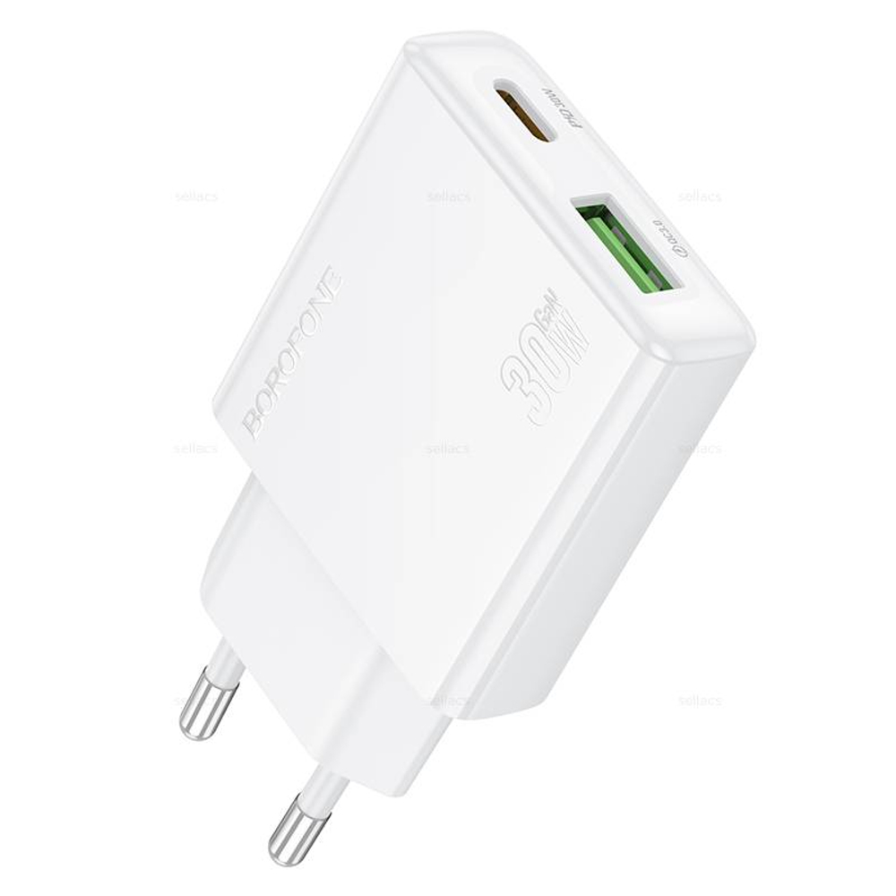 Зарядное устройство PD30W+QC3.0 Borofone BN25 (white)