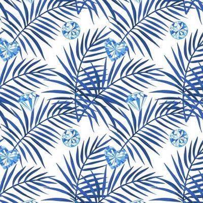 Пальмовые листья с кристалами