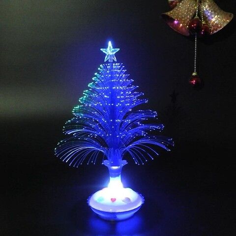 Светящаяся LED елочка 32 см, цвет синий