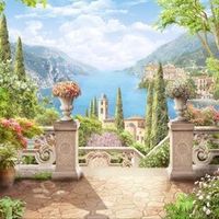 Террасы, балконы, арки, 3d - фреска
