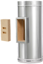 Керамический дымоход с кожухом из нержавейки Tonrohr Inox 140/250