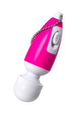 Мини вибратор-брелок Erotist (1 режим вибрации) черный (Цвет: черный с белым)