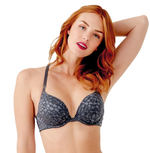 Формованный бюстгальтер Graphic Mesh (Размер: 34B) (Цвет: черный)