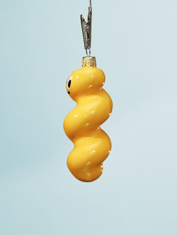 современная елочная игрушка спиралька