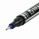 Маркер перманентный 0.5мм, Brauberg Jet, синий