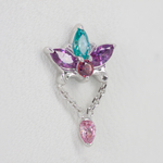 Honey Lily tops with colored gems