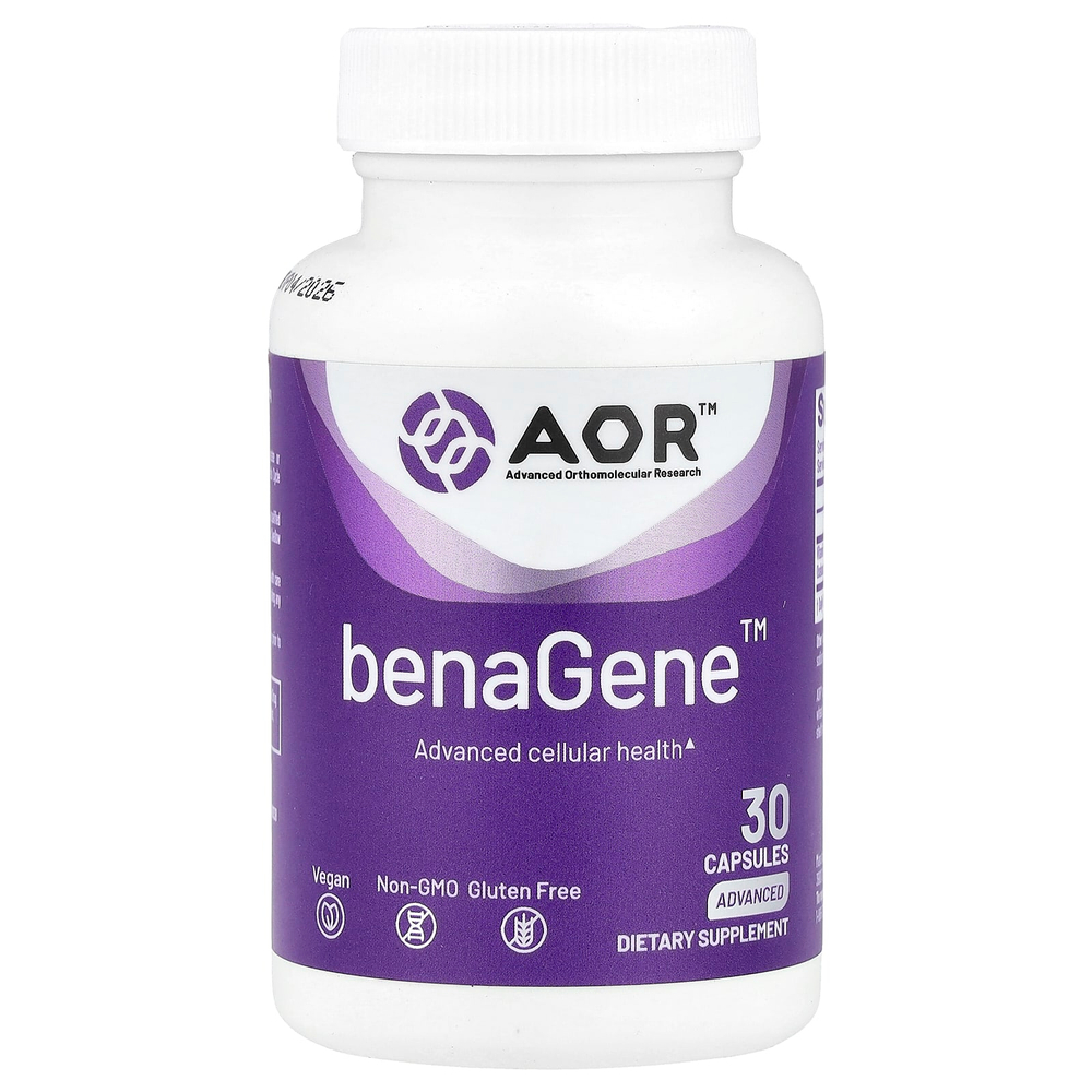 Advanced Orthomolecular Research AOR, BenaGene™, 30 капсул