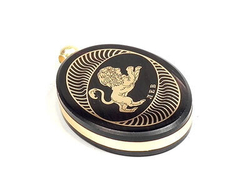 Кулон знак зодиака "Ажур" обсидиан