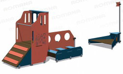 Игровой комплекс Romana Баржа 057.75.00 для детской площадки